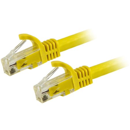 UPC: 0065030869836 | StarTech N6PATCH30YL StarTech.com Cat6 Patch Cable – 30 ft. – Yellow Ethernet Cable – Snagless RJ45 Cable – Ethernet Cord – Cat 6 Cable – 30 ft.