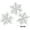02-SilverB 3.15x3.15Inch, variant on SHENGXINY 3PCS Christmas Snowflake Wreath for Front Door Hanging Window Decoration,Artificial Plants Wreath for Porch Outdoor Indoor Home Holiday Party Decor 3.15x3.15Inch Silver