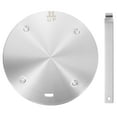 thumbnail image 1 of Heat Diffuser Plate for Gas Stove 8 Inch with Removable Handle, Silver Tone, 1 of 4