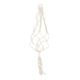thumbnail image 2 of Woven Macrame Ukulele Hanger for Decor in White Color Cotton and Linen 12.5 inches, 2 of 5