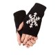 thumbnail image 3 of Sonducket 1 par de guantes de medio dedo de punto, cubiertas de dedos, cubierta de mano, gris claro guantes y mitones Negro, 3 of 6