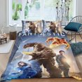 thumbnail image 2 of Los Cuatro Fantásticos Conjunto de sábanas temático, trío de piezas, cómodo y amigable con la piel, diseño único, regalo de decoración para el hogar para familiares, amigos y fans, 90 cm * 190 cm, 2 of 6