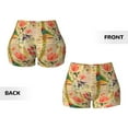 thumbnail image 5 of Kdxio Vintage Bird Print Workout Shorts for Women Seamless Soft Smooth Gym Yoga Scrunch Active Shorts, 5 of 9