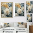 thumbnail image 4 of Designart "Elegance Of Blue And White Mums" Mums Floater Framed Canvas Prints, 4 of 5