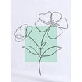 thumbnail image 4 of Camiseta para mujer Suave Transpirable veranoChic Floral Print Casual T-Shirt for Women - Crew Neck, Short Sleeve, Breathable Polyester - Perfect for Spring/Summer/FallFather's Day, Mother's Day, Ne, 4 of 8