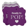 thumbnail image 3 of Inkdotpot Real Silver Foil Bracket Shape Paper Hang Tags Ready To Pop Baby Shower Favor Tags Pack Of 50, 3 of 7