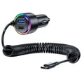 thumbnail image 4 of Usb C Car Charger 75W Fast Charging For Phones Tablets With Coiled Cable Design, 4 of 7