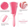 thumbnail image 2 of 2 Pieces Detangling Brush for Afro America/African Hair Textured 3a to 4c Kinky Wavy/Curly/Coily/Wet/Dry/Oil/Thick/Long Hair, Knots Detangler Easy to Clean (Black, Green), 2 of 4