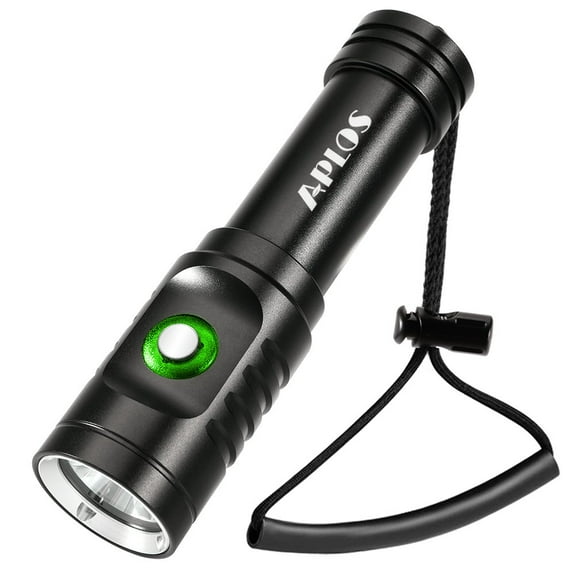 APLOS AP01 1050lm Diving Flashlight with Power Indicator, IPX8 Waterproof Professional USB Rechargable Portable Dive Light