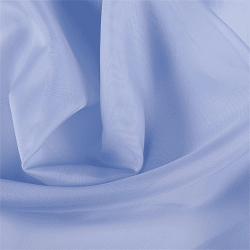 Sky Blue Silk Organza, Fabric By the Yard
