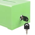 thumbnail image 2 of AdirOffice Acrylic Clear Locking Suggestion Box, Green 2 Pack, 2 of 5
