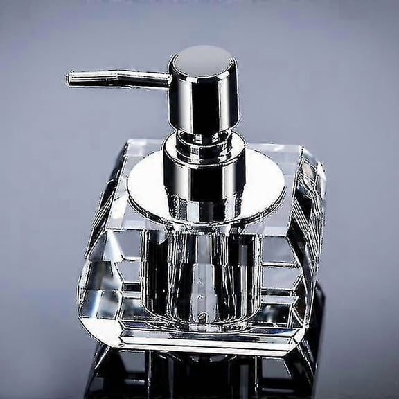 AWESHADES Transparent Crystal Glass Hand Soap Bottle Soap Dispenser Soap Dispenser (polyhedron 100ml)