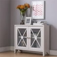 thumbnail image 4 of Furniture of America Astro Wood Accent Storage Cabinet in White Oak, 4 of 5