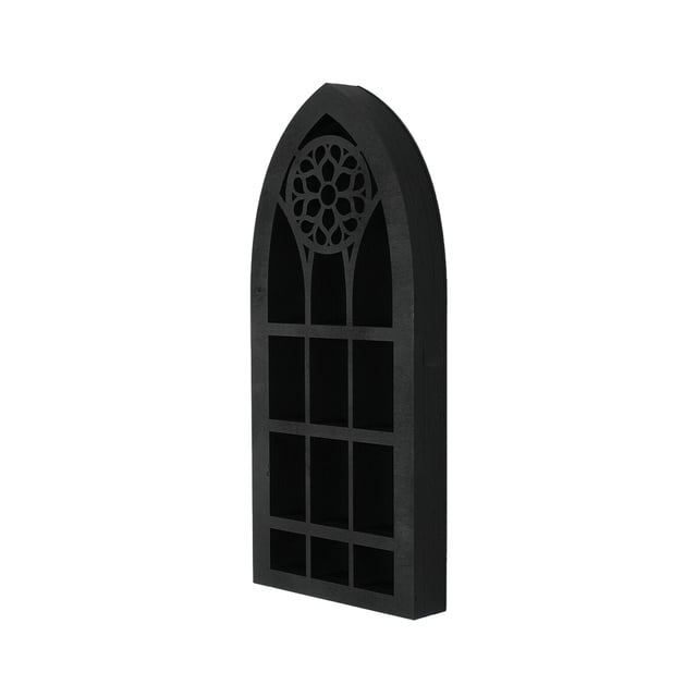 Wosthever Organizador montado en soporte de pared - Vida diaria con materiales Estante de exhibición de iglesia gótica Kits de decoración para fiestas