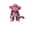 Pink, variant on 1PC 12CM 3D printed monkey full-body movable long-tailed monkey desktop ornament simulation model