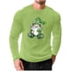 thumbnail image 2 of Amzcrzy - Sudadera Para Hombre, Estilo Informal, Holgada, Elástica, Para Fitness, Para El Hogar, Con Estampado Del Día De San Patricio, Manga Larga Y Cuello Redondo, Color Verde, Talla 2Xl, 2 of 5