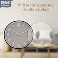 thumbnail image 4 of Reloj Análogo de Pared Innovador Diseño negro, 4 of 7