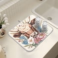 thumbnail image 7 of Ryvnso Watercolor Cows Dish Drying Mat for Kitchen Countertop 16x18 Small Dish Pad Drainer Rack Dish Sink Mats, 7 of 7