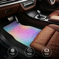 thumbnail image 4 of Sikiie Colorful Glitters Car Foot Mat Set of 4 Pieces Basics Universal Fit Rubber Carpet Floor Mats For Car SUV Van & Truck, 26.8"L x 17.3"W (Front), 13"L x 17.3"W(Rear), 4 of 6
