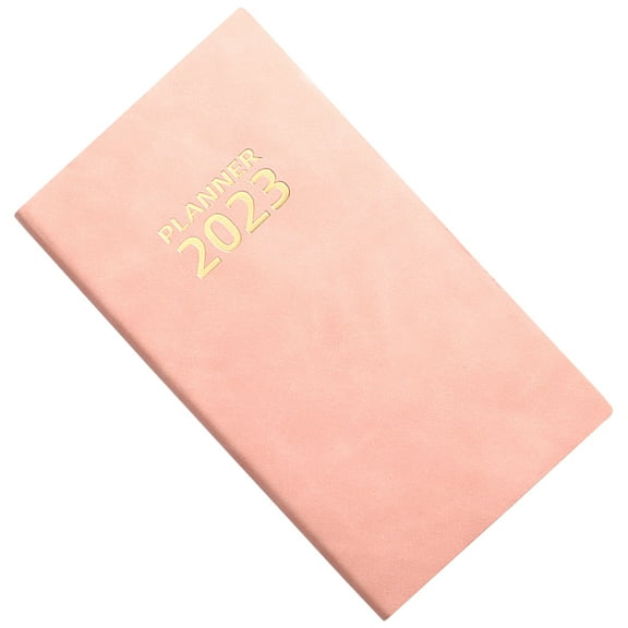 Masteelf  Small Planner Notepad Simple Monthly Calendar Notebooks Work Dating Pink