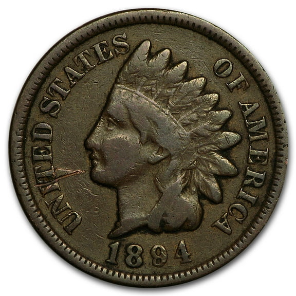 1894 Indian Head Cent Avg Circ