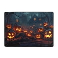 thumbnail image 3 of Halloween Shaggy Rugs for Living Room, Halloween Vintage Pumpkin Castle (2) Area Rug for Bedroom, Non Slip Carpet Floor Cover Mat, Washable Rug Kids Room Nursery Halloween Decor 80x58in, 3 of 5