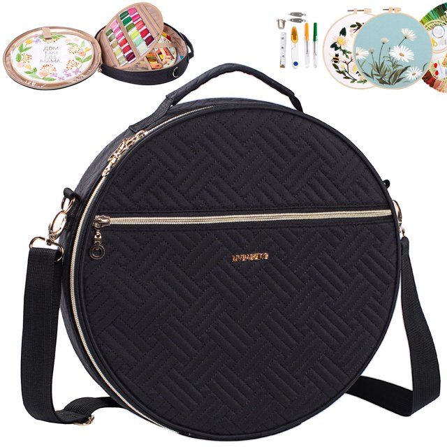 Bolsa de bordado MYBAGZING Bolsa de bordado redonda
