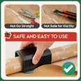 thumbnail image 4 of CNKOO 1pc Professional Manual Paper Cutter with Ergonomic Slider & Sharp Blade - High Precision Portable Trimmer for Christmas Gift Wrapping  Crafts  Small Business Packaging - Heavy-Duty, 4 of 6