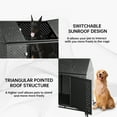 thumbnail image 3 of 48" Heavy Duty Dog Crate Large Dog cage Strong Metal Dog Kennels and Crates for Large Dogs Top Open with 2 Doors 4 Lockable Wheels 2 Removable Trays, 3 of 7