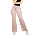 thumbnail image 1 of Pants Mujer Anchos Wide Legs Unicolor Acanalado Confort y Estilo, 1 of 5
