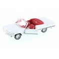 thumbnail image 1 of 1963 Chevy Impala Convertible, White w/ Red - Welly 22434WWT - 1/24 Scale Diecast Model Toy Car, 1 of 9