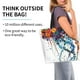thumbnail image 2 of Balery Colorful Floral Jellyfish Bolsa Tote Estilo Estético con Cremalleras, Bolsa de Hombro, Bolsa de Compras Grande y Plegable, 2 of 8