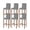 Black, variant on Black White Plaid Bar Stool Covers Set of 4, Modern Minimalist Geometric Checkered Stretch Washable Bar Chair Covers with Backs, Removable Pub Counter Height Chair Cover for Kitchen Dining Room Cafe