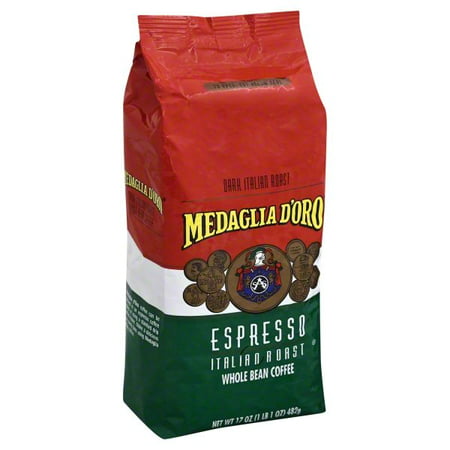 Medaglia d'Oro Italian Roast Espresso Whole Bean Coffee, 17