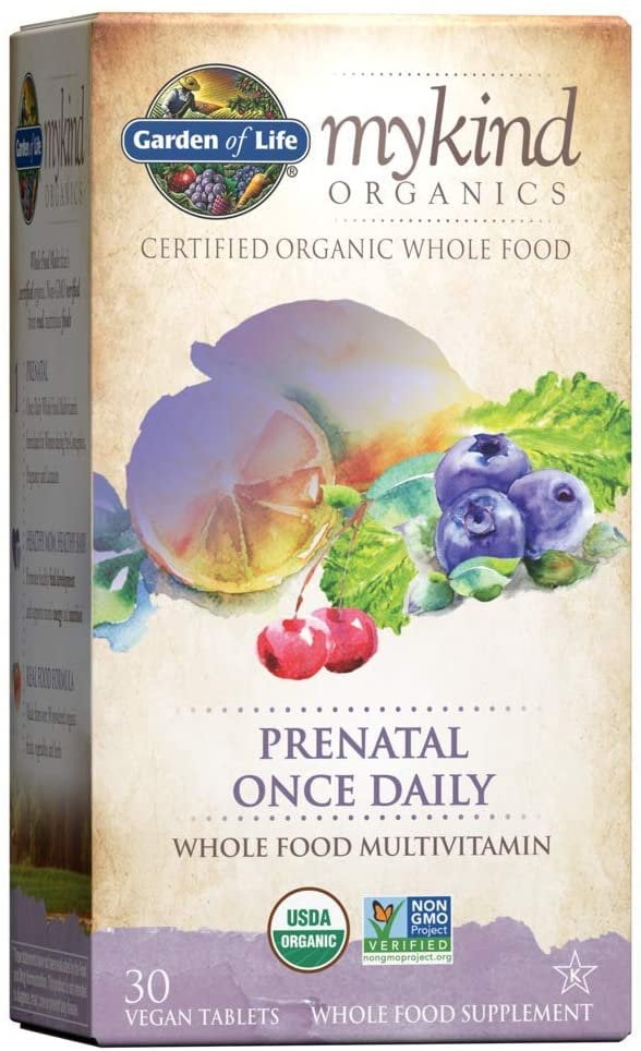 Garden of Life Prenatal Vitamins mykind Organic Prenatal Once Daily