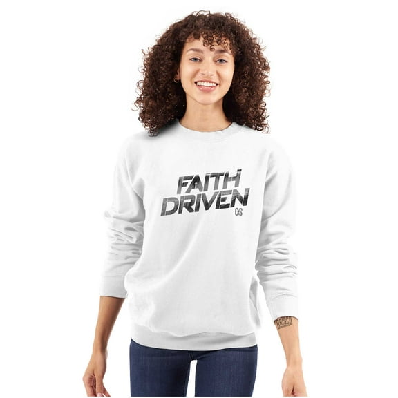 Jesus Holy Spirit Faith Driven Sweatshirt for Men or Women Brisco Brands S