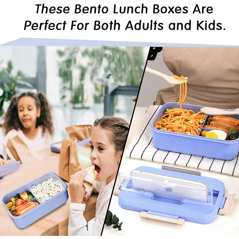 Wheat Straw Bento Box With Handle Large capacity Multi - Temu