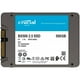 thumbnail image 1 of Unidad de Estado Solido SSD 2.5 500GB CRUCIAL BX500 SATA III 550/500 MB/s, 1 of 5