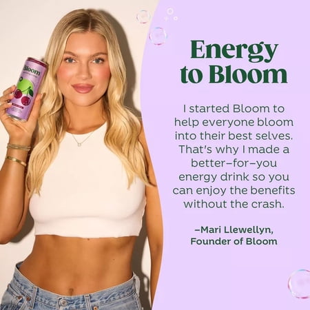 BLOOM NUTRITION SPARKLING ENERGY DRINK, JUICY ORANGE, 12 FL OZ SINGLE CAN