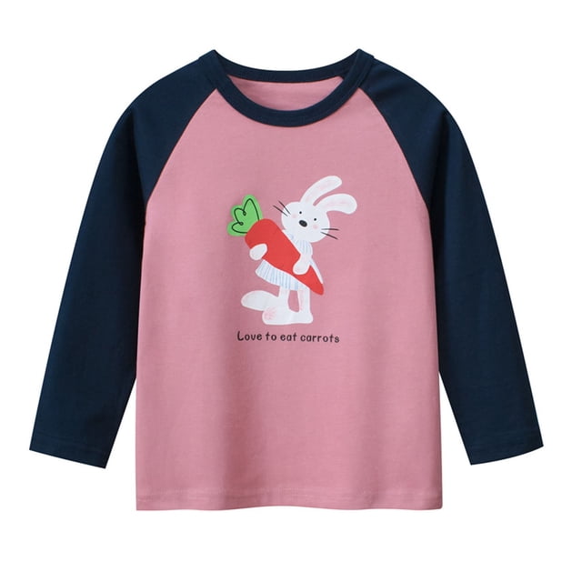 T-shirts Raglan à Manches Longues pour Garçons, Enfants, à Blocs de Couleur, Col Ras du Cou, Hauts Décontractés, Tees