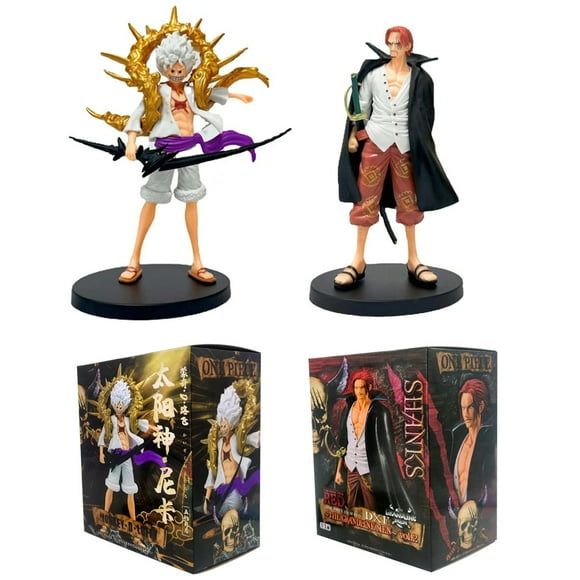 New One Piece Anime Figure Luffy Shunks Action PVC Anime Figurine Model Decoration Collection Cartoon DIY Kids Toys Gift 20CM