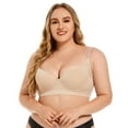 thumbnail image 2 of Xmarks Women's  T-Shirt Bra Plus Size Underwire Bra Non-Padded Soft Everyday Bras 38/85B-44/100F, 2 of 9