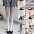 thumbnail image 3 of Medias con gradiente para mujer y niña, pantimedias japonesas de Lolita, sexys, con entrepierna abierta, medias ultrafinas de verano, 3 of 5