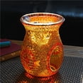 thumbnail image 2 of Billuyoard Quemador de cera aromática, quemador de aceite de vidrio, difusor de aceite esencial hecho a mano único, calentador de cera, difusor Iluminación y accesorios Naranja, 2 of 5