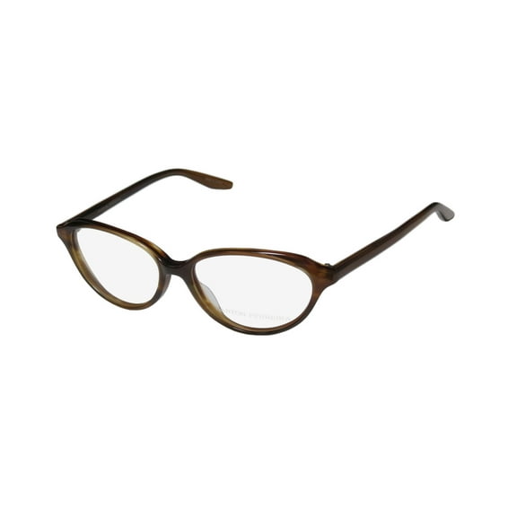 NEW BARTON PERREIRA DESIREE WOMENS/LADIES CAT EYE FULL-RIM AMBER BROWN ELEGANT SLEEK CAT EYE FRAME DEMO LENSES 51-15-138 EYEGLASSES/EYE GLASSES