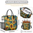 thumbnail image 5 of OBREWU Sunflower Womens Lunch Box for Work,Insulated Large Sunflower Lunch Bag for Women,Loncheras Para Mujer,Leakproof Adult Lunch Bag for Work,Beach,Travel,Picnic,Camping, 5 of 7