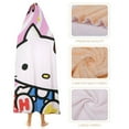 thumbnail image 4 of Hello Kitty Blanket Hoodie, Wearable Blanket, Cloak Hooded Throw Blanket, Soft Warm Fluffy Blankets for Bed Couch Sofa, 4 of 8