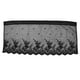 thumbnail image 1 of Cortina corta de tul con encaje de 137 x 61 cm, cenefa para ventana, armario de cocina (negro), 1 of 6