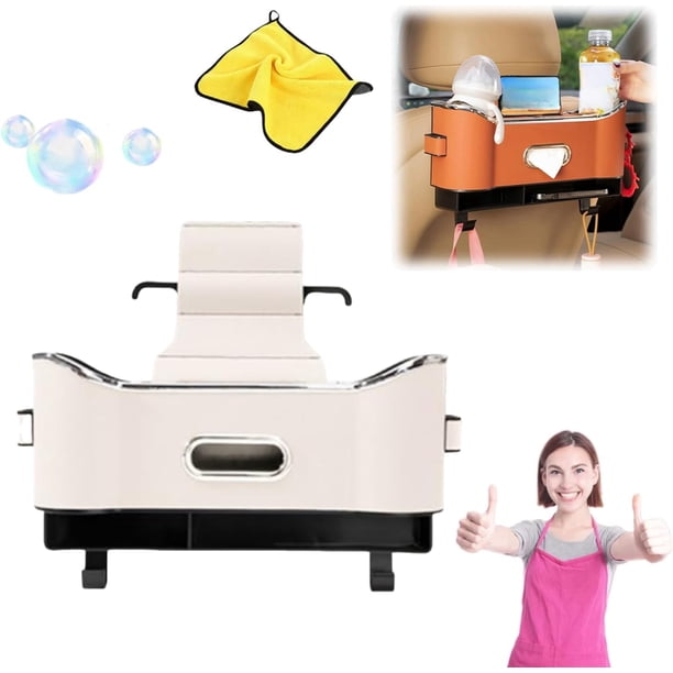 Caja de almacenamiento multifuncional XINYU Organizador de asiento trasero con 2 portavasos