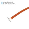 thumbnail image 2 of Uxcell 28 Gauge Silicone Wire 28AWG Electrical Wire Stranded Tinned Copper High Temp Hookup Spool 98.4ft Orange, 2 of 7